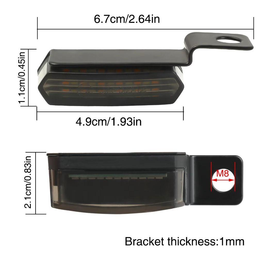 Blinkers Flowing Handlebar Marker Light Handlebar Turn Signals  Motorcycle Customization