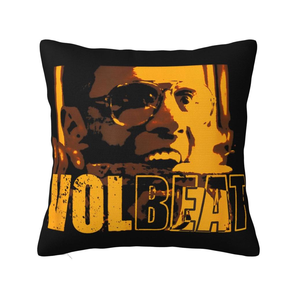Volbeats Greatest Of All Tours Square Pillow Covers Bed Car Guitar Cushion Cover Cute Decorative Pillow Cover 40*40