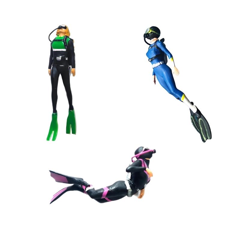 1:64 Scale Resin Diving Miniature Underwater Adventure Model For Home Or Office Decoration Dioramas Layout Model Display