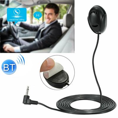 ZJ010MR Mono 3.5mm Açılı Başlık Fişi Araba Navigasyon GPS Hoparlörü Harici Yapıştırmalı Bluetooth Mikrofon, Uzunluk: 3m