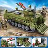 Type 86 Tracked Infantry Fighting Tank Vehicle Children 'S  Military Blocks Take Two Infantry Soldiers Boy Block Toy NO BOX