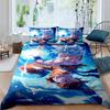 Cartoon/Anime Son Goku Dragon Ball Themed Printed Bedding Set: This Soft and Comfortable Set Includes a Duvet Cover and Pillowca