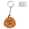 Durable Metal Key Chain Halloween Creepy Pumpkin Acrylic Keychain, Double-sided Head Ring Pattern Charm for Backpacks, Decorative Car Holiday