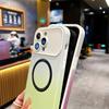 Luxury Gradient Large Window Magnetic Phone Case For iPhone 14 13 12 11 Pro Max Shockproof Cover For iPhone 14 13 12 11