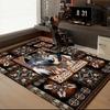 1PC Custom Name Wolf Spirit Blanket Theme Floor Mat Ideal for Living Room, Game Rooms, Office, Bedroom, Floor Mat Playful Design