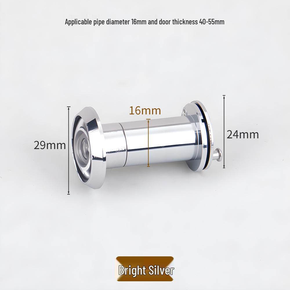 Zinc Alloy Anti-Pry HD Glass Door Peephole for Home Security