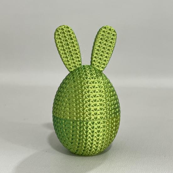 3D-gedrucktes Osterhasen-Ei Vorgefülltes Osterei mit Hase darin Osterkorb-Füller für Zuhause Büro Schreibtisch Dekoration