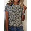 Damenmode Rundhals-T-Shirt