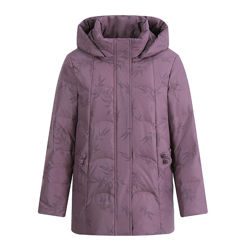 Winter Daunenjacke für Damen Übergröße Oberbekleidung Kapuzen Elegant Dick Warm Daunenmantel Frau Parkas