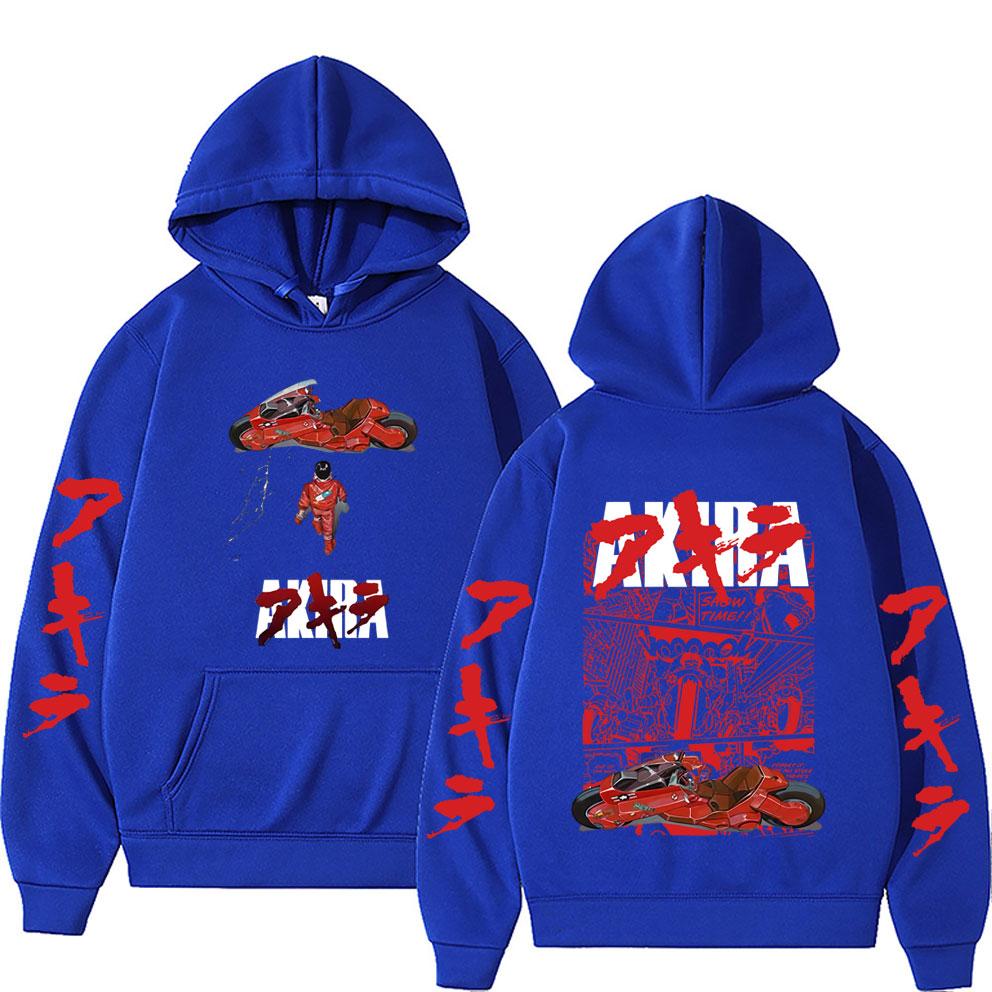Japanese Science Fiction Cartoon Movie Anime Akira Shotaro Kaneda Graphic Hoodie Men Women Hip Hop Vintage Oversized Sweatshirt