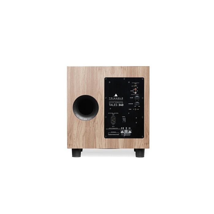 Caisson de basse - Triangle - Tales 340 - Chêne Clair - 200W RMS - Compact et intemporel