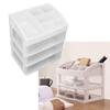 3 Layers Drawer Makeup Organizer 3 Layers Drawer Type Dustproof Makeup Storage Drawers Transparent Makeup Storage Organizer