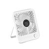 Desk Fan Portable USB Rechargeable Fan180 Tilt Folding Fan With Power Display Ultra Quiet Table Fans Office Home Adjustable Fans