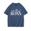 The Boss  The Real Boss Matching Tshirts Couples Matching Outfits Gifts Funny Letter Print Valentines Day Unisex Women Clothing