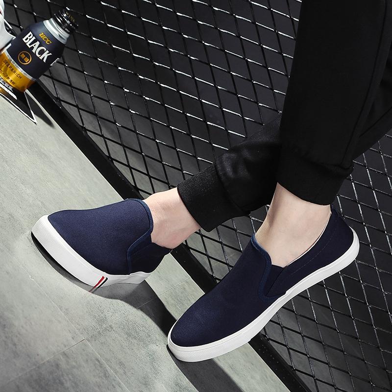 35-47 Unisex módní plátěná obuv Protiskluzová prodyšná obuv pro volný čas Pánské boty velké velikosti