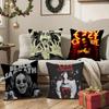 Cool O-ozzy O-osbourne Pillow Case Silky Short Plush with Invisible Zipper Dustproof Sofa Cushion Cover for Home Decor