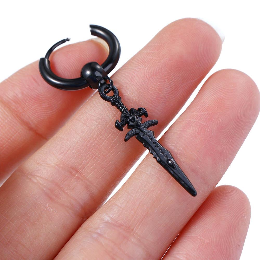 For Women Cross Stainless Steel Clip On Earrings Men Ear Clips Ear Cuff Korean Stud Earrings