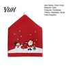Universal Dining Chair Covers Christmas Santa Snowman Cover, Festive Slipcover, Decorative Back Xmas Party Supplies Reusable