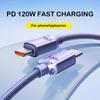 USB A or C To USB C Cable PD 120W 6A Fast Charging Wire For Xiaomi 14 13 12 POCO Realme Fast Charger USB Type C Quick Data Cord