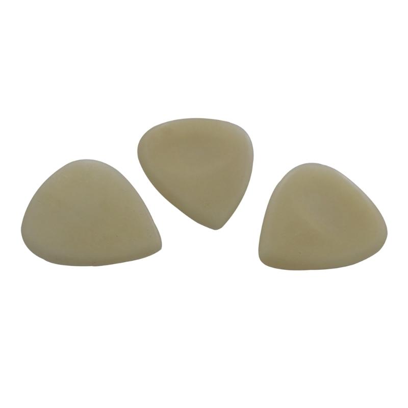 30x33mm Electric Guitar Picks Ox Bone Guitar Finger Picks Guitar Plectrums Natural Guitar Ukulele Picks Guitar Accessory