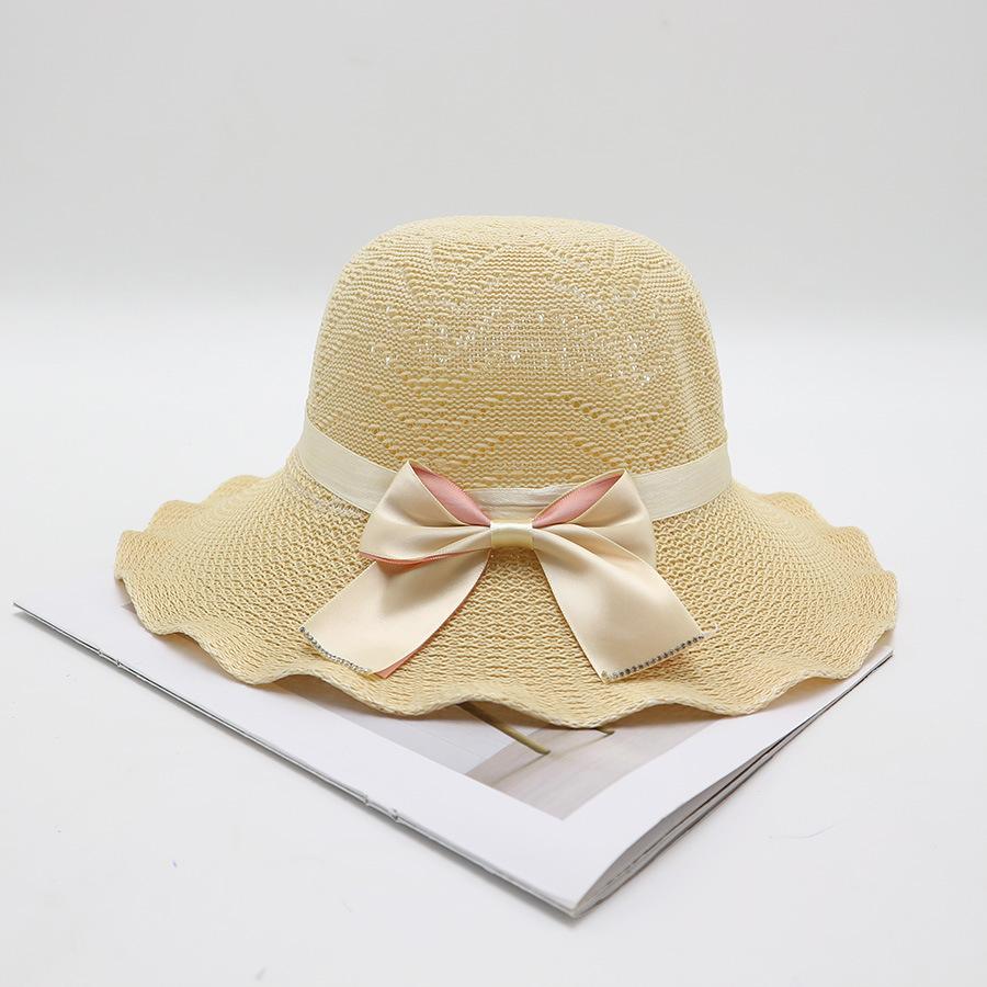 Women's Straw Hat with Large Brim, Summer Shading, Sweet and Versatile Cool Hat, Seaside Beach Hat, Sunscreen Hat, Women's Model