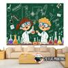 2D Plane 1 Experimental Science-themed Party Banner - Laboratory Background Decoration. Suitable for Parties.
