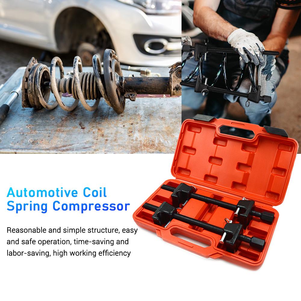 2 Pack Coil Spring   Tool with Plastic Box   Heavy Duty Macpherson Strut Spring   Assembly Repair Attachments for Automotive