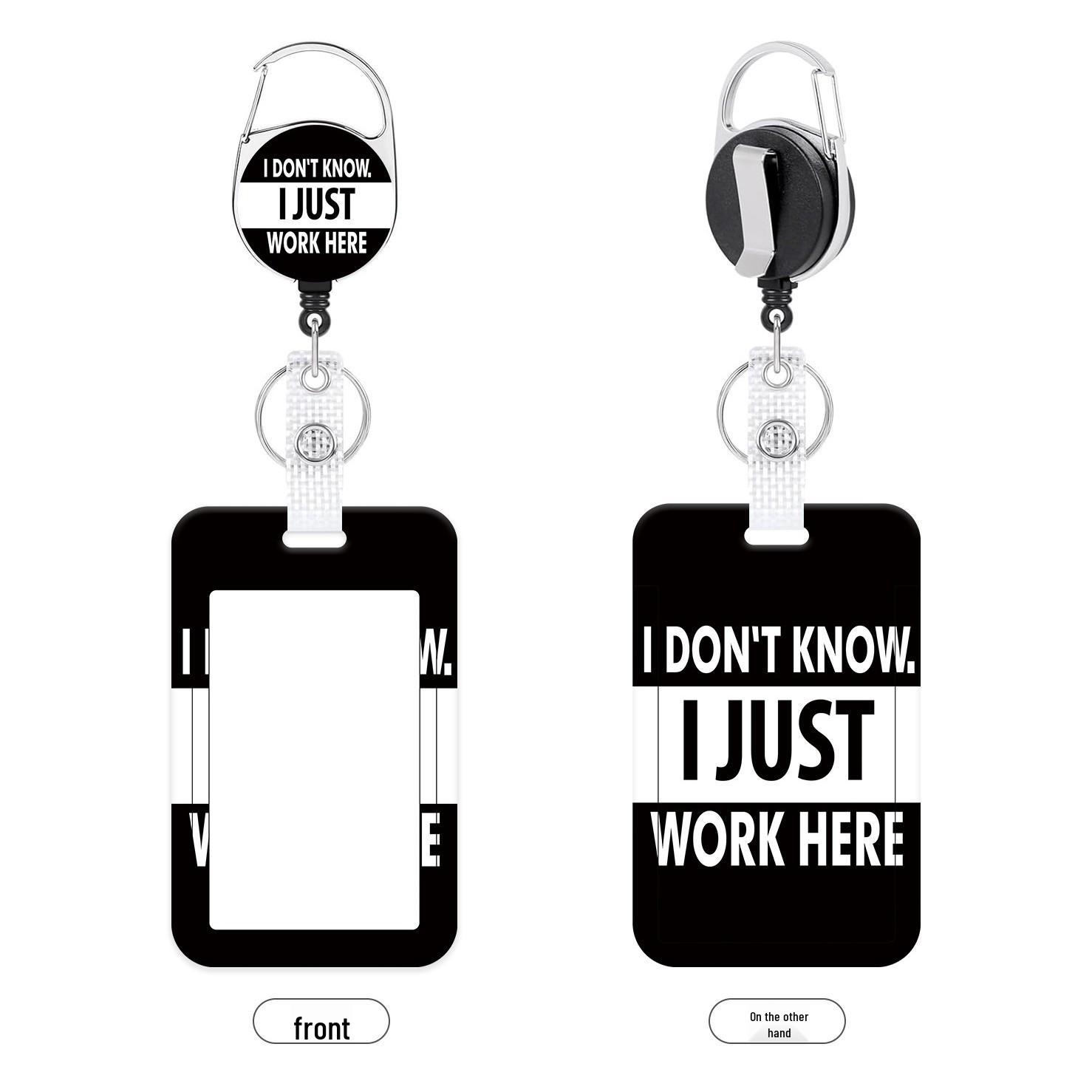 Durable Clear ID Card Holder with Lanyard - Wear-Resistant and Drop-Proof for Students and Employees