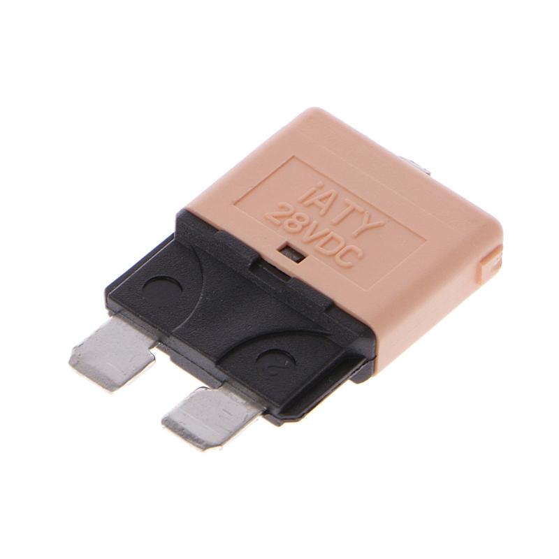 28V DC 5A-30A Manual Reset Circuit Breaker Blade Fuse Car Truck Motorcycle Vehicle Electronic Equipment Circuit Parts