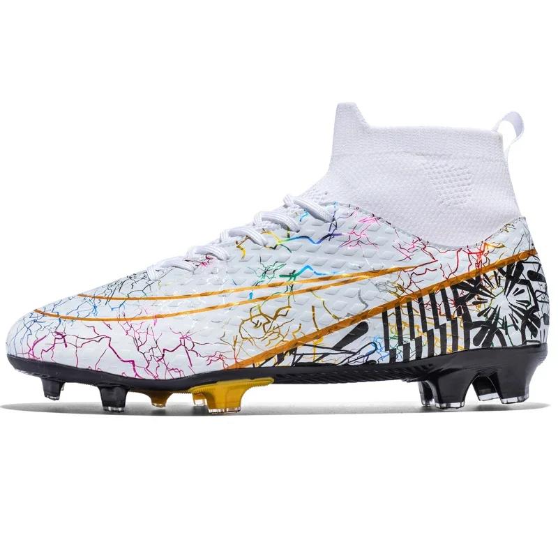 Men Soccer Shoes Society Football Boots Original Professional Casual Cleats Sports Indoor Field Studded Training Football Shoes