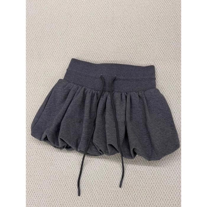 

Женская пышная юбка А-силуэта с высокой талией - Серая, Маленький размер, Защита от просвечивания, Весна/Лето M