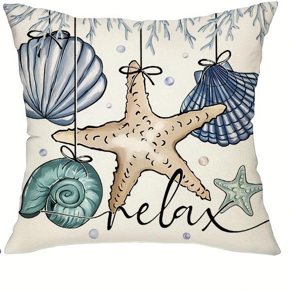 

Home Decor Seaside Shells: Hello Sunshine, Home Sweet Home Pattern Cushion Cover Suitable For Sofa Bedroom Car Pillow Cover 16x16Inch