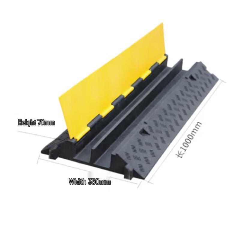 Rubber PVC Cable Management Floor Channel