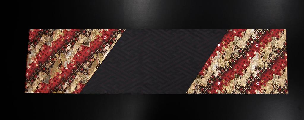 Bieżnik na stół Kimono z Obi zapakowany w pudełko i popularny prezent dla 120 cm w stylu japońskim (Szarfa) - Zapakowane, Zagraniczne, (Wentylator)