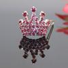 Haustier Haarspange Krone Form Bequeme Strass Anti-verformt Hund Haarnadel