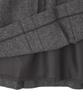 Human Woman Pleated Skirt S (Herringbone Tweed) / Women's / 077-5220100 021_Charcoal