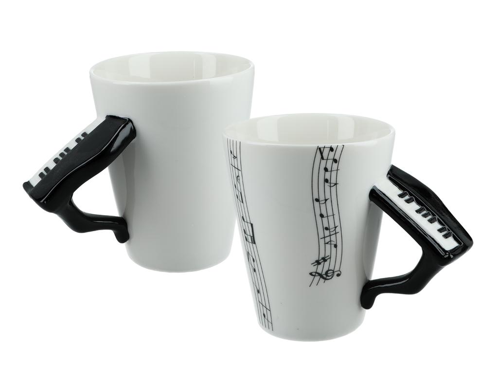 Kubek Muzyczny Z Uchwytem W Kształcie Instrumentu Fortepian Prezent