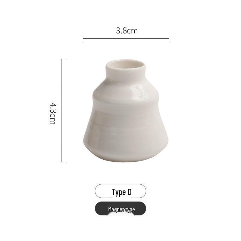 Creative 3D Ceramic Vase Refrigerator Magnet Decoration