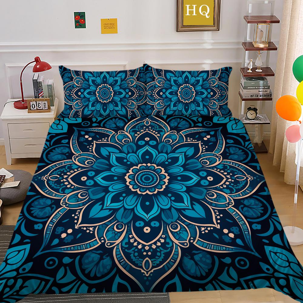 Comforter Cover Set 3D Paisley Printing High Quality Children Home Bedclothes Full Size Quilt Cover Set