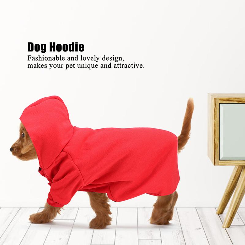 Dog Clothes Pet Sweatshirt Cute Polyester Pet Winter Warm Hoodie Sweatshirt Clothes Coat for Dogs Puppy Cats Dog Sweatshirt