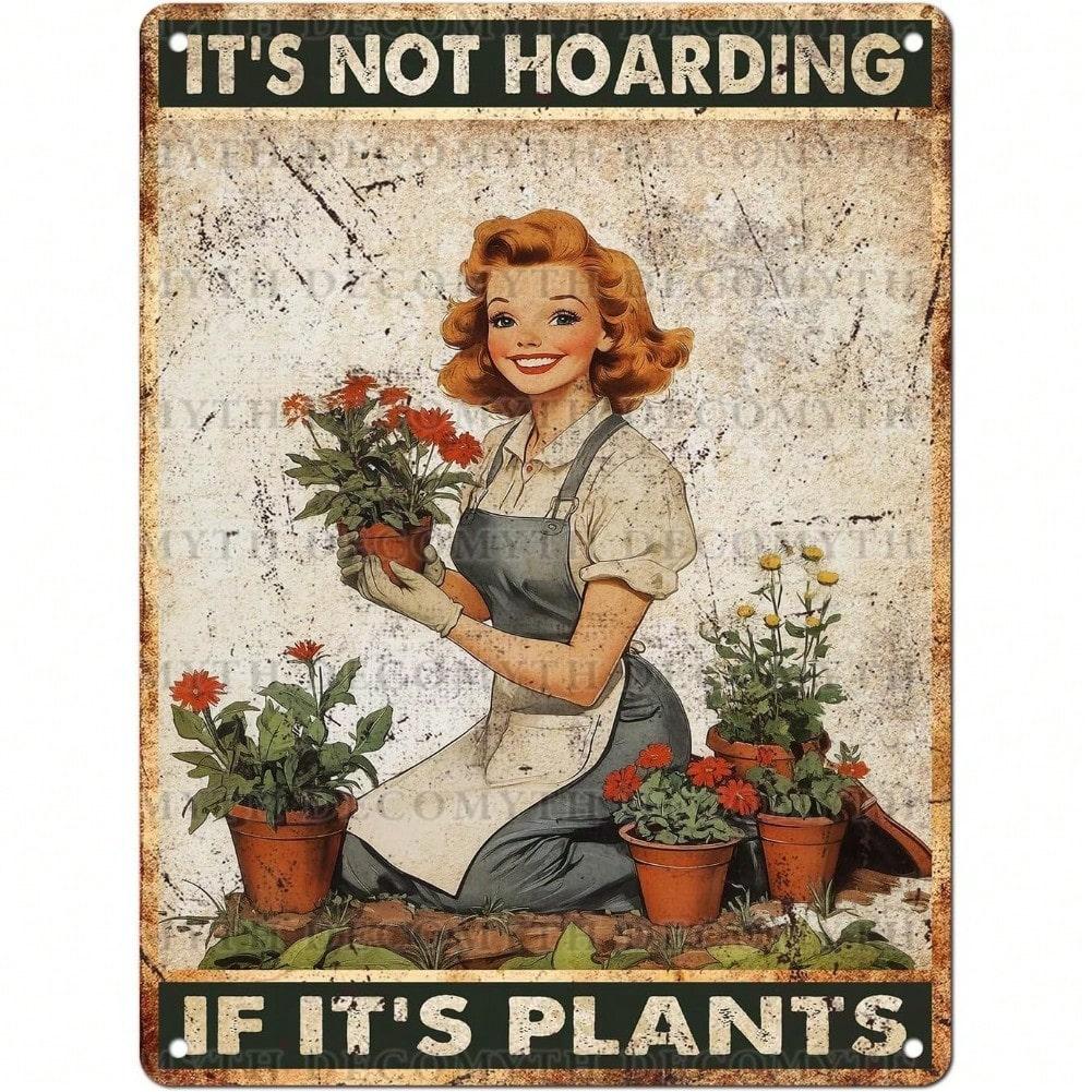 Retro Garden Tin Sign 8x12 Inch Vintage Metal Art Decor