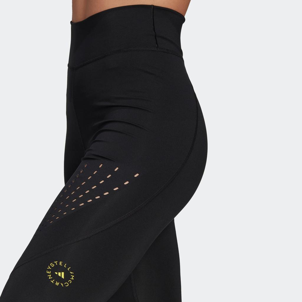Adidas X Stella McCartney High-Waisted Letter Print Sports Leggings Women Leggings Black HG6876