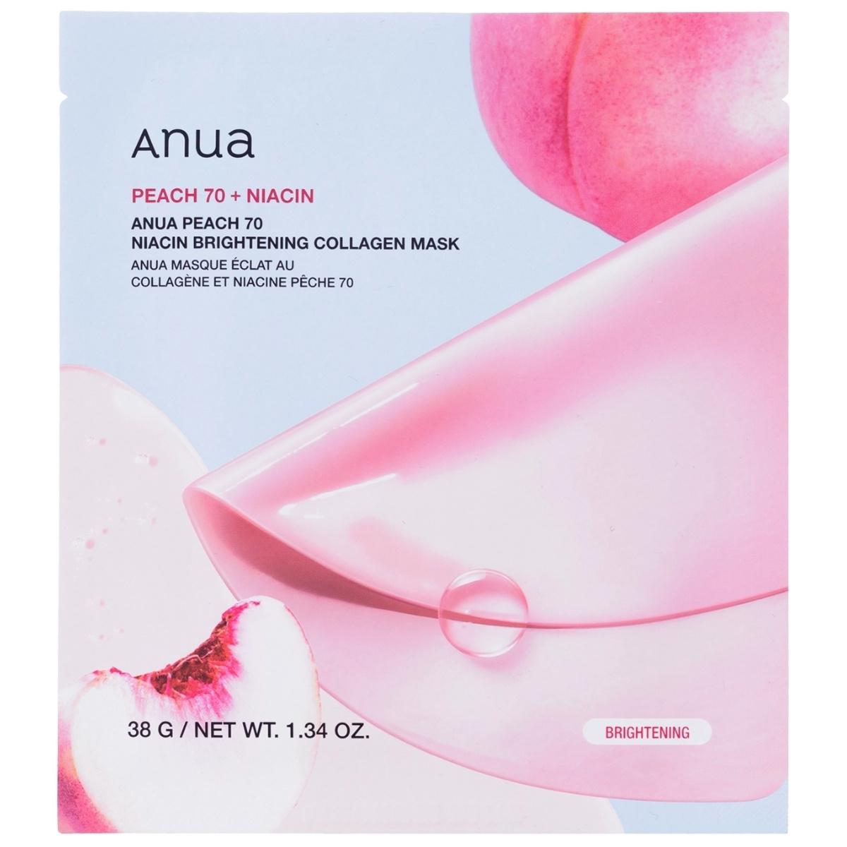

ANUA Peach 70 Niacin Brightening Collagen Mask 38 g - brightening gel mask