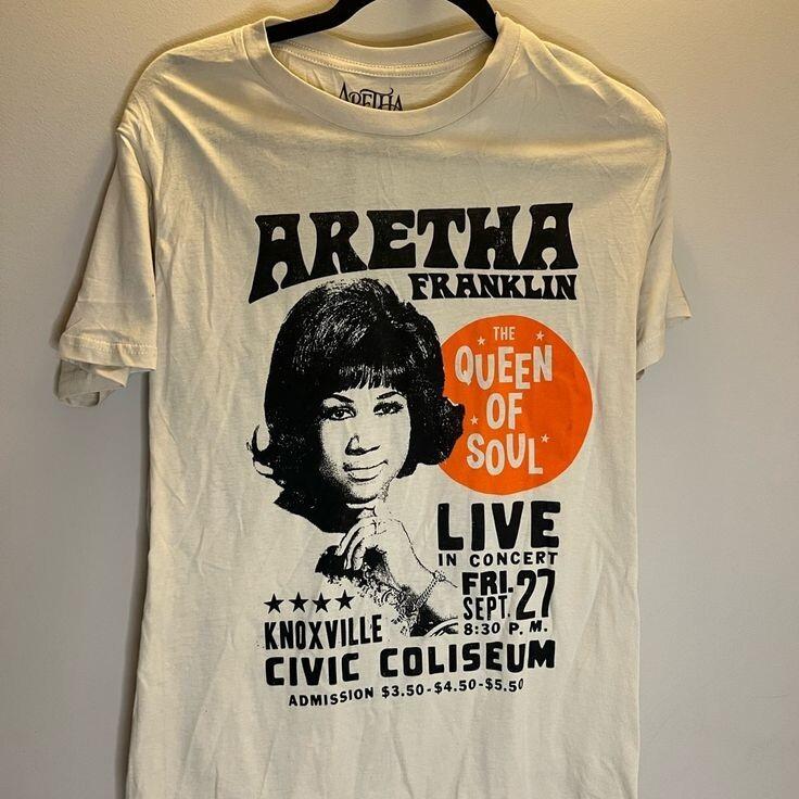 

VTG Aretha Franklin T-Shirt short Sleeve Tee Full Size S-5XL IM0413 Unisex T-Shirt L
