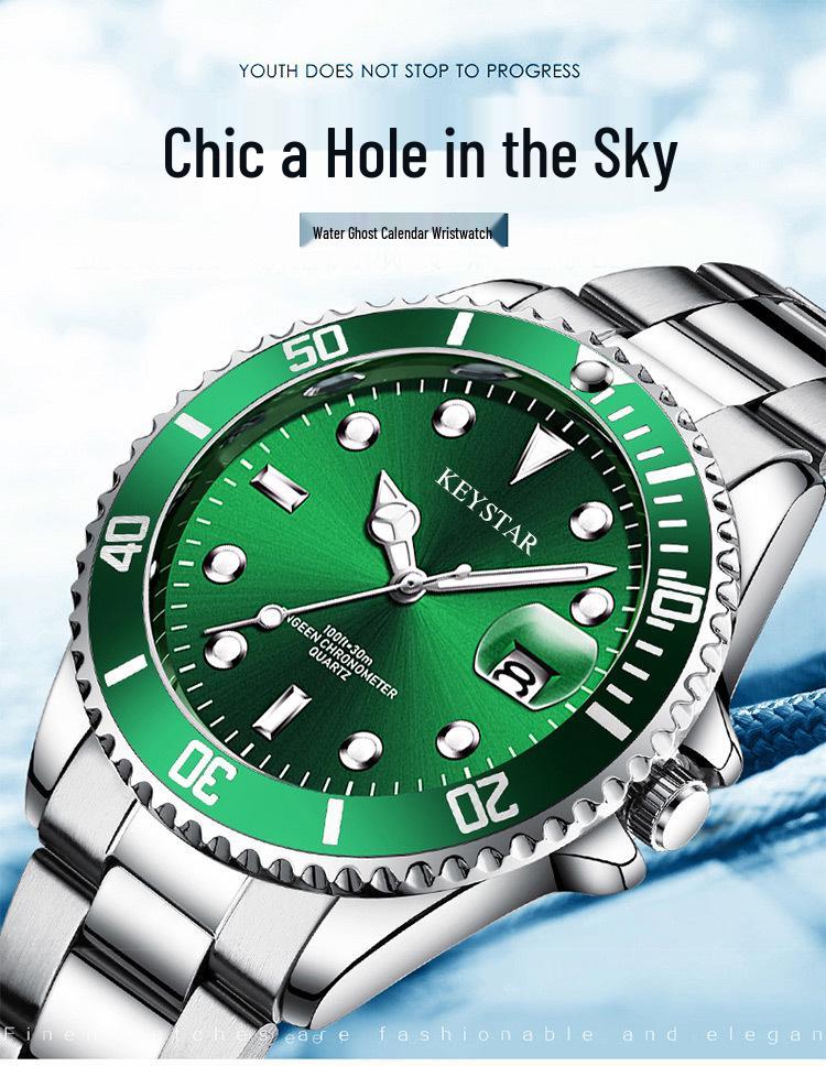 TMFPQ Automatic Waterproof Stainless Steel Men's Luminous Watch