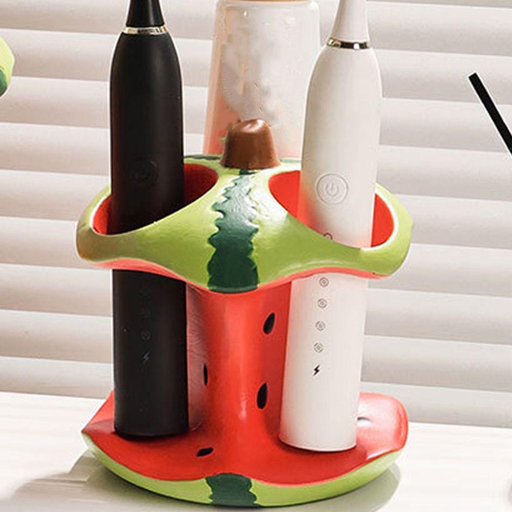 3 Holes Watermelon Toothbrush Holder Waterproof Electric Toothbrush Holder  Bathroom Sink
