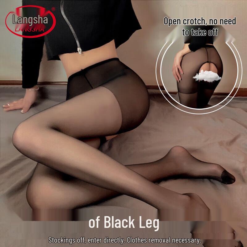 

Женские ультратонкие колготки Langsha с открытой ластовицей One Size (80-140 catties)
