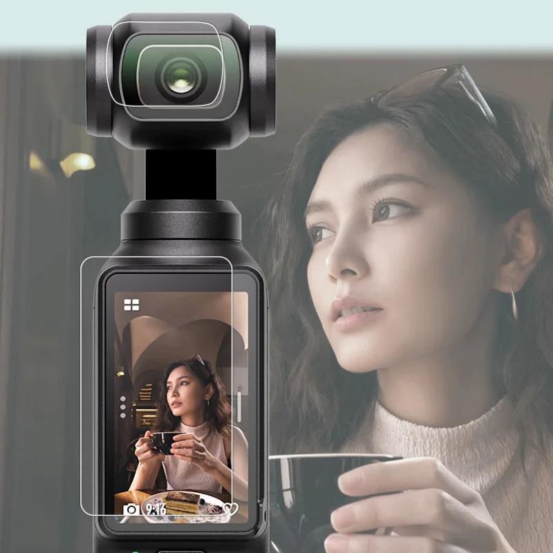 Tempered Glass Film for DJI OSMO Pocket 1 Screen Protector Hardness Anti-Scratch Lens Camera Film for DJI Pocket 1 Camera Films