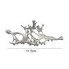Punk Metal Hair Claw Clip for Thick Liquid Irregular Pattern Barrettes Hair Non-Slip and Stylish Accessory Silver Color Hairpin
