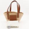 LOEWE Basket bag small Tote Bag Basket bag Brown Raffia/leather Women Used